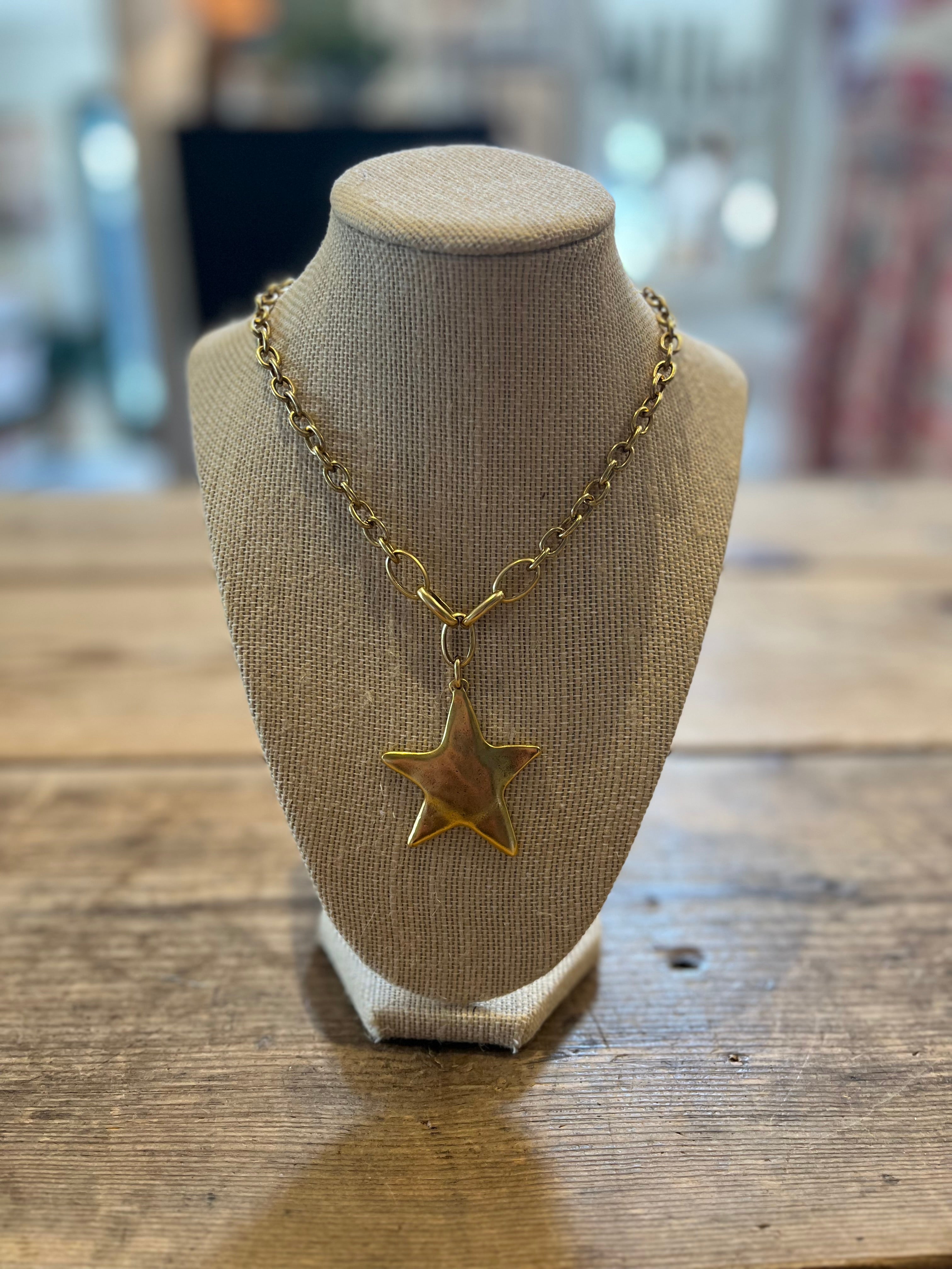 Gold Star Necklace