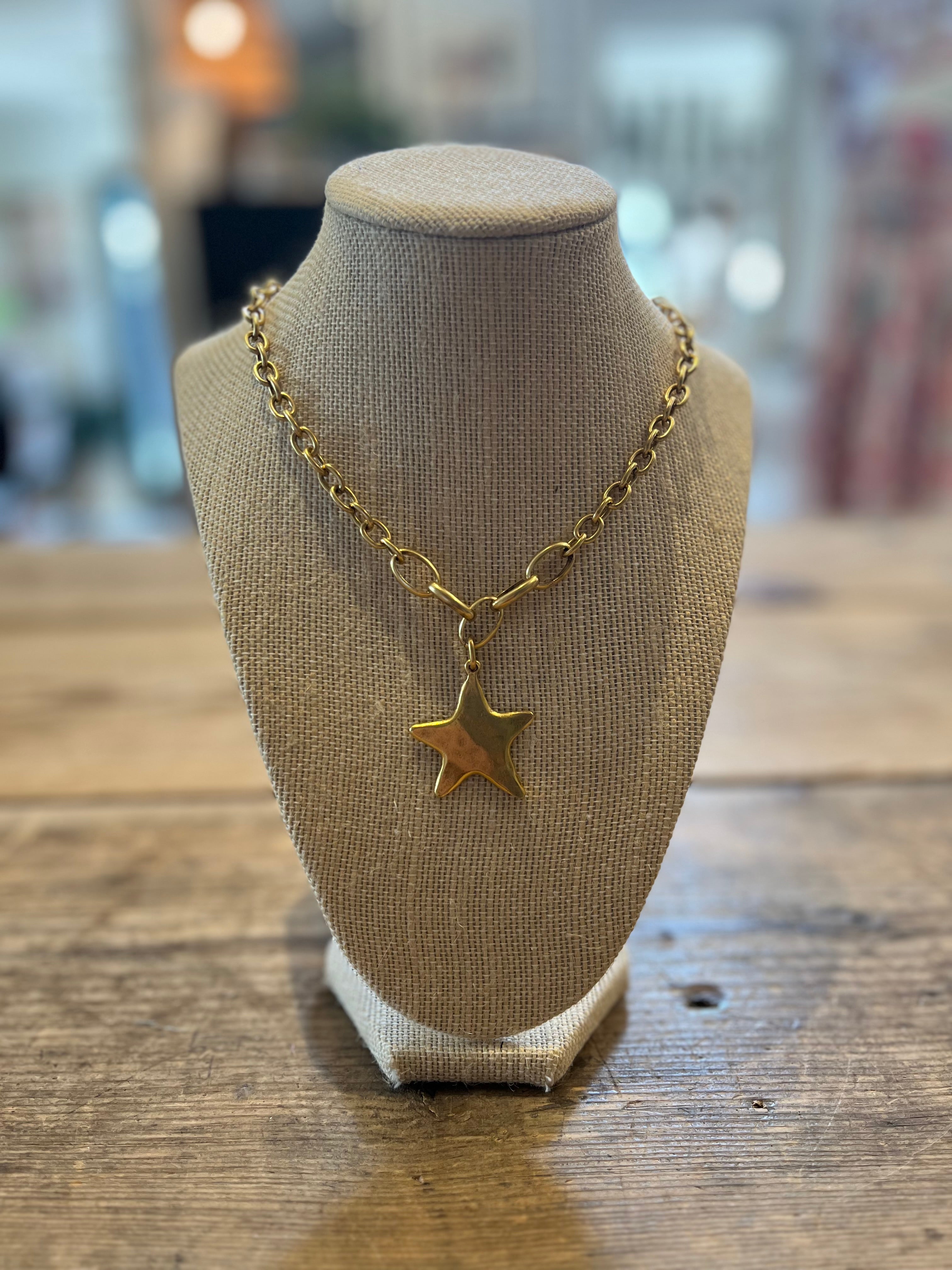 Gold Star Necklace