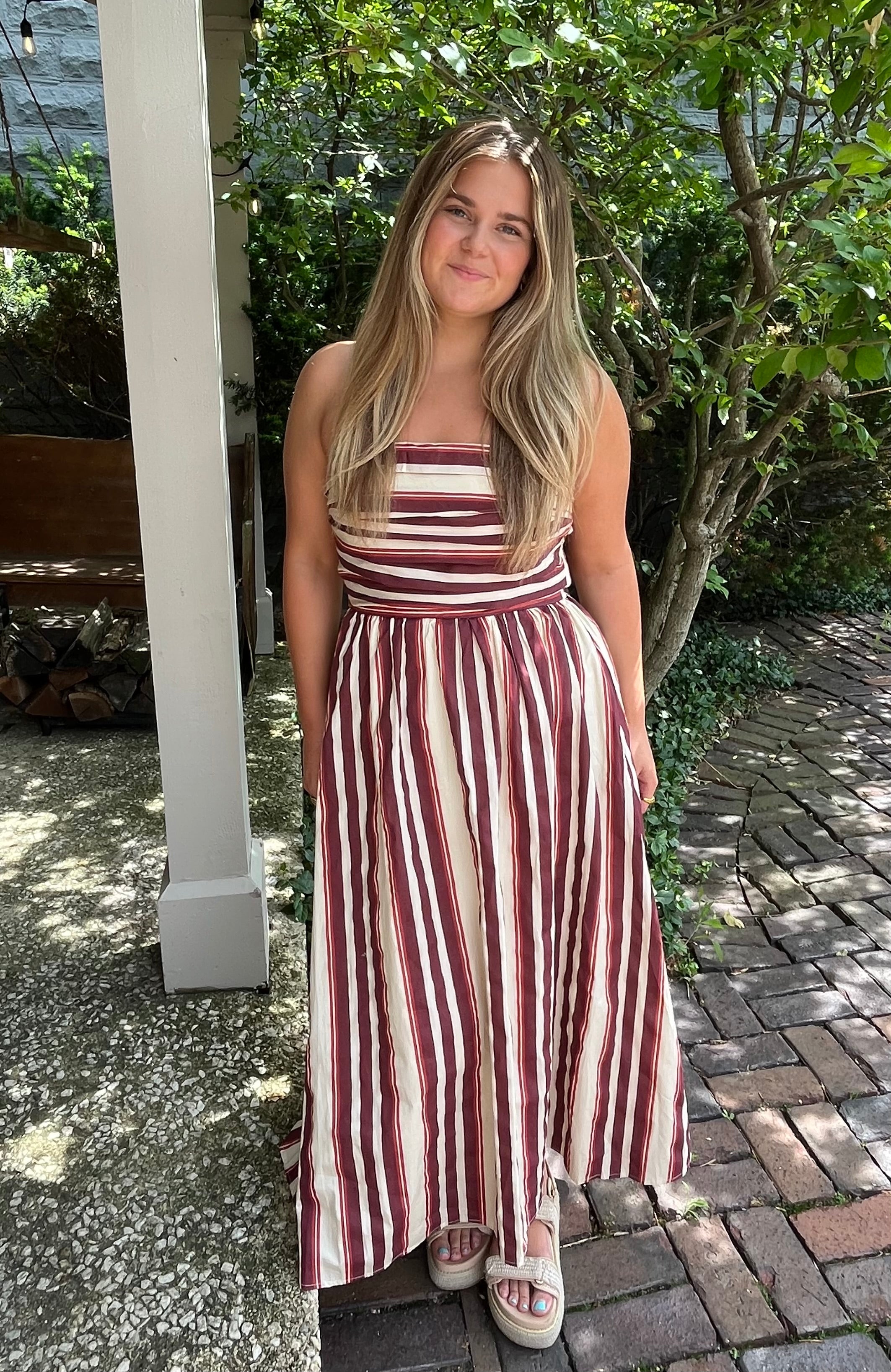 Allegra Striped Dress