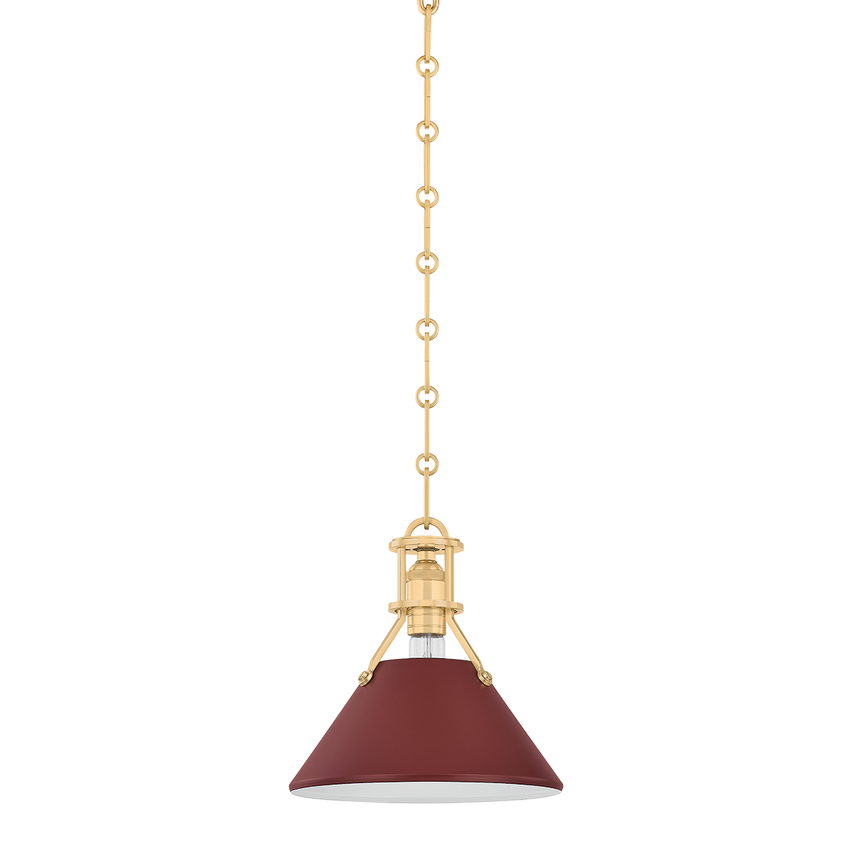 Painted No. 2 Small Pendant