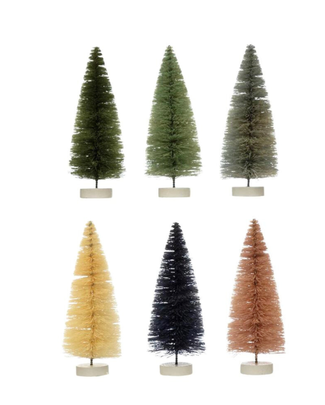 Bottle Brush Trees Boxed Set of 9