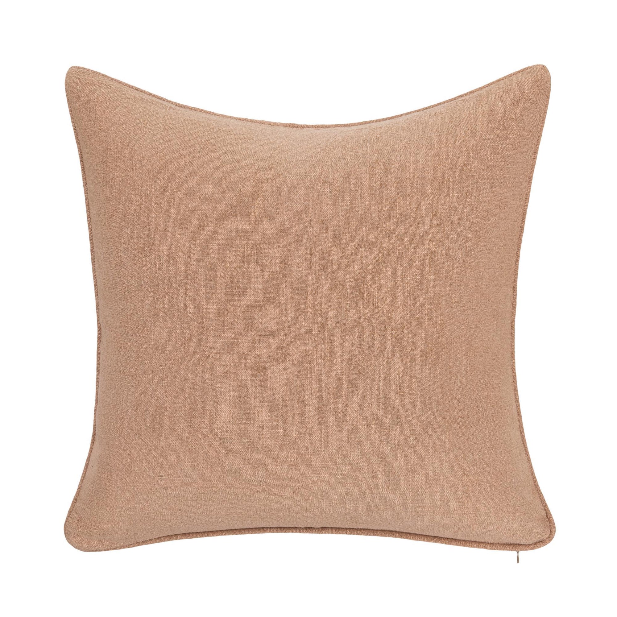 Stonewashed Linen Pillow - Clay