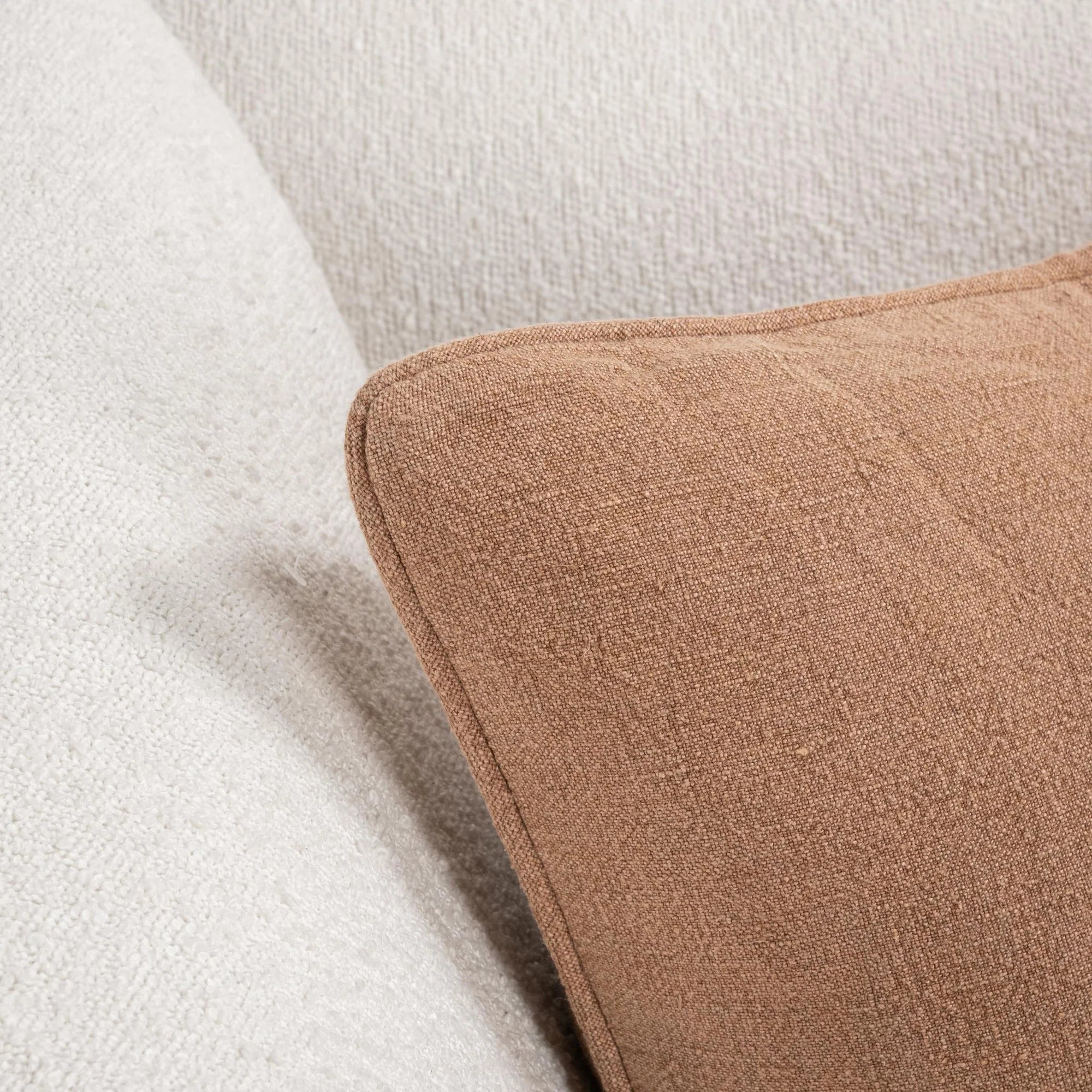Stonewashed Linen Pillow - Clay