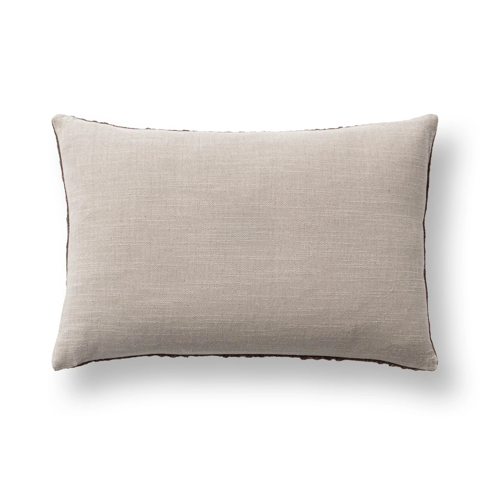 Striped Stonewashed Lumbar Pillow - Mahogany