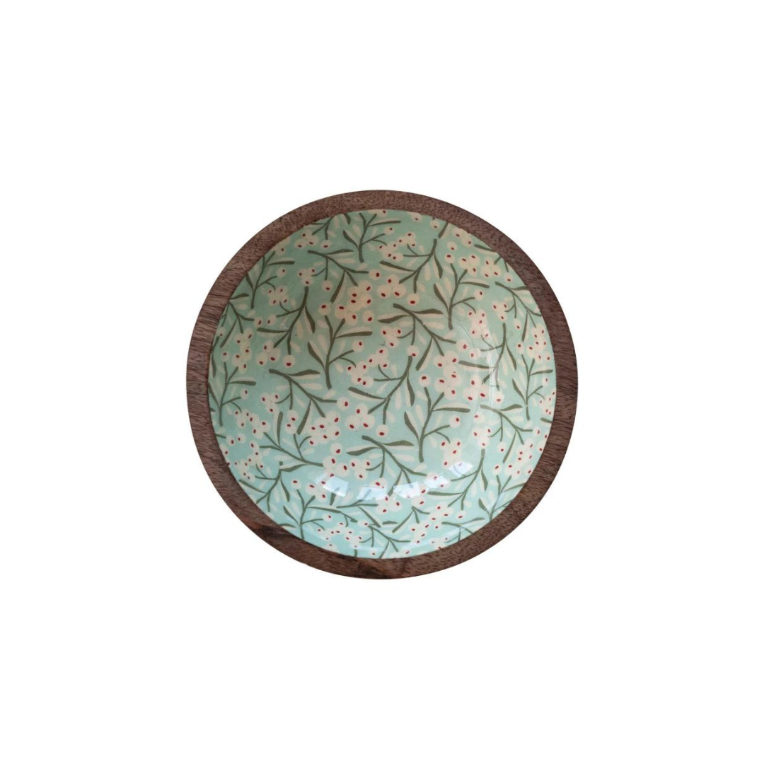 Enamel Berry Print Bowl