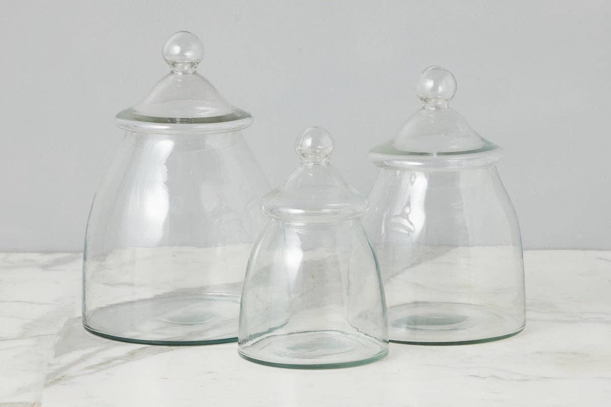 Vintage Style Glass Bon Bon Jars