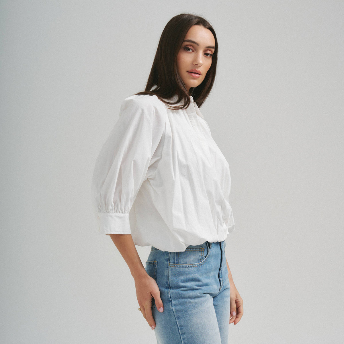 Bubble Hem Blouse