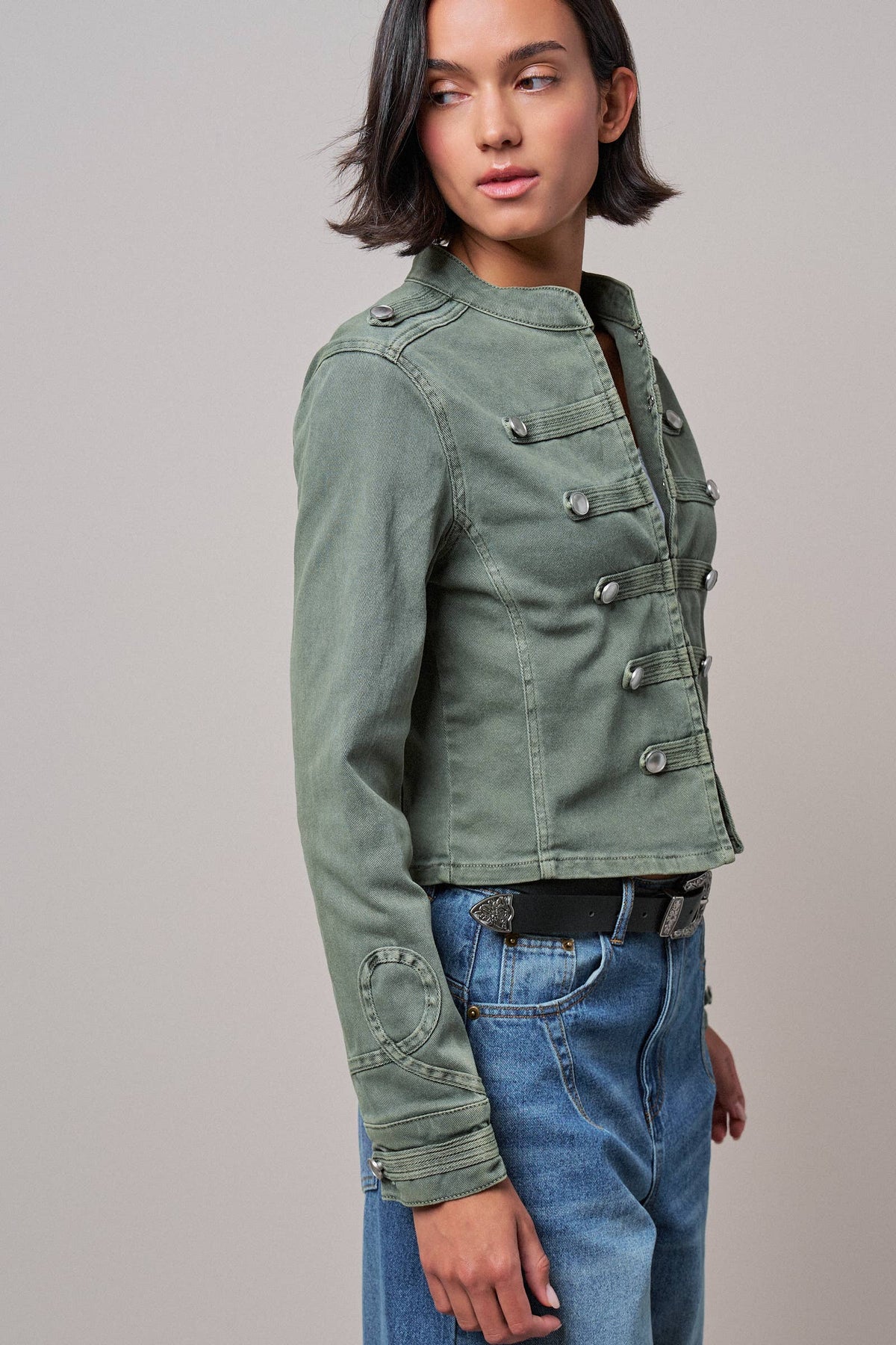 Olive Military Jacket