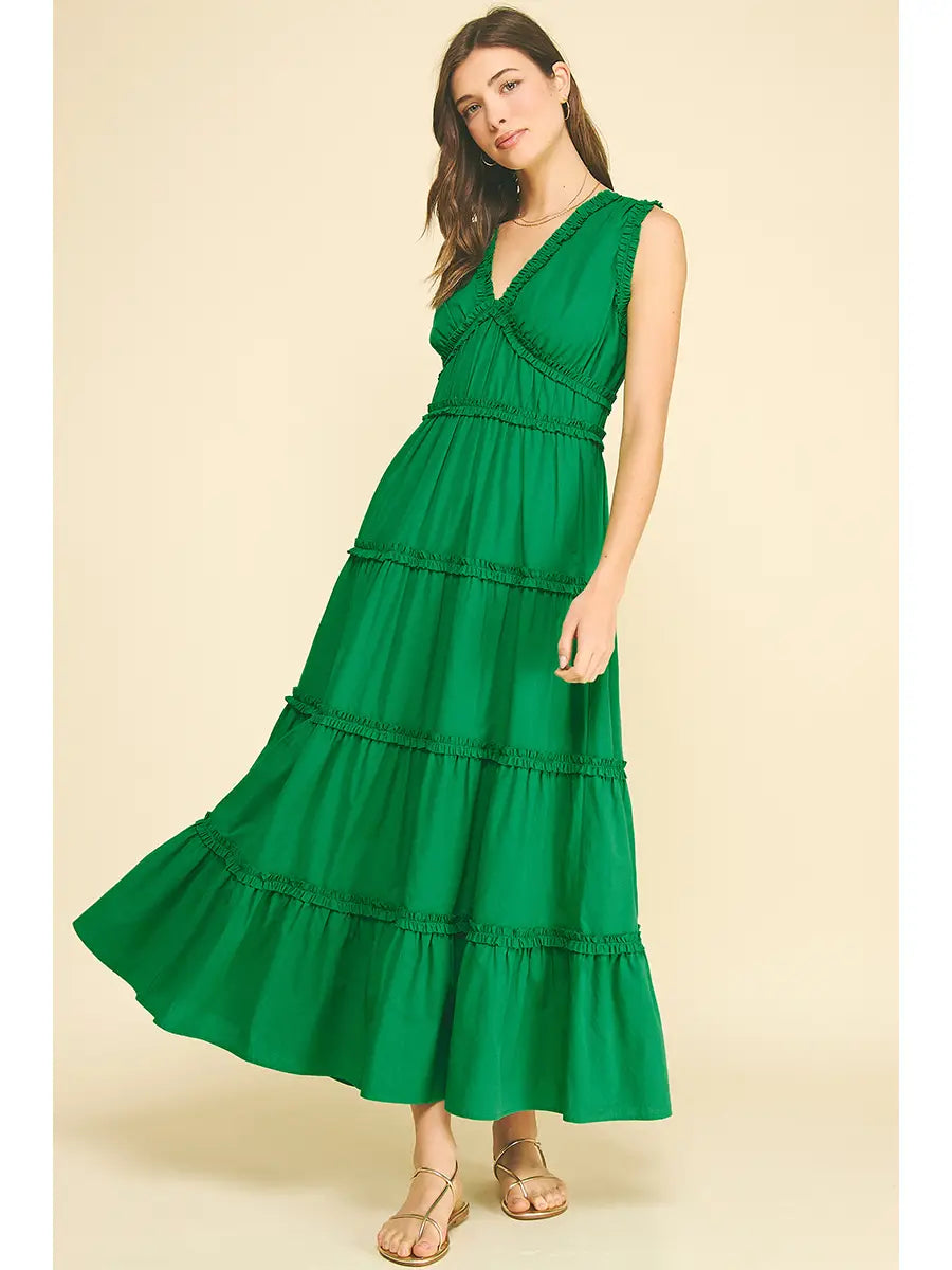Ruffled Tiered Maxi Dress