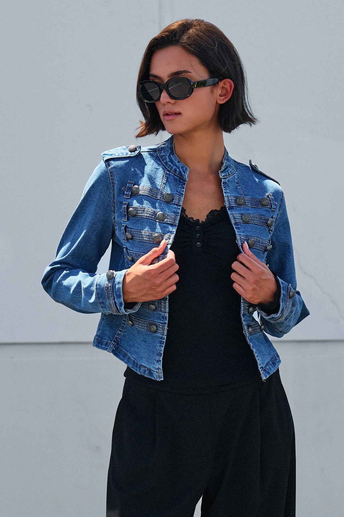 Military Jean Jacket