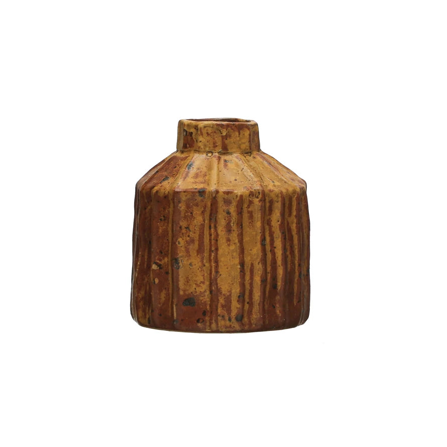 Brown Distressed Budvase