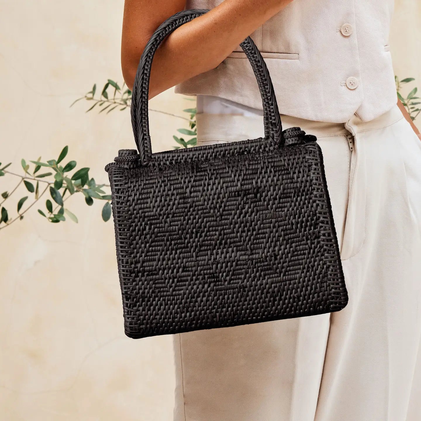 Ace Dual Clasp Handbag