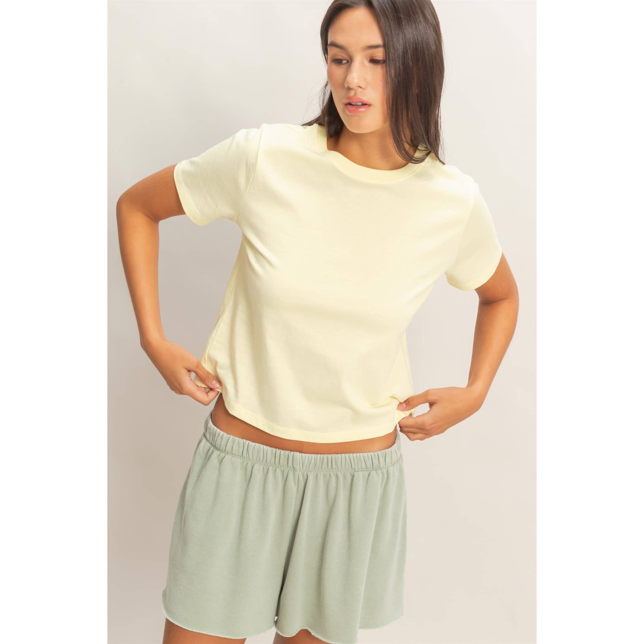 Crew Neck Cotton T-Shirt