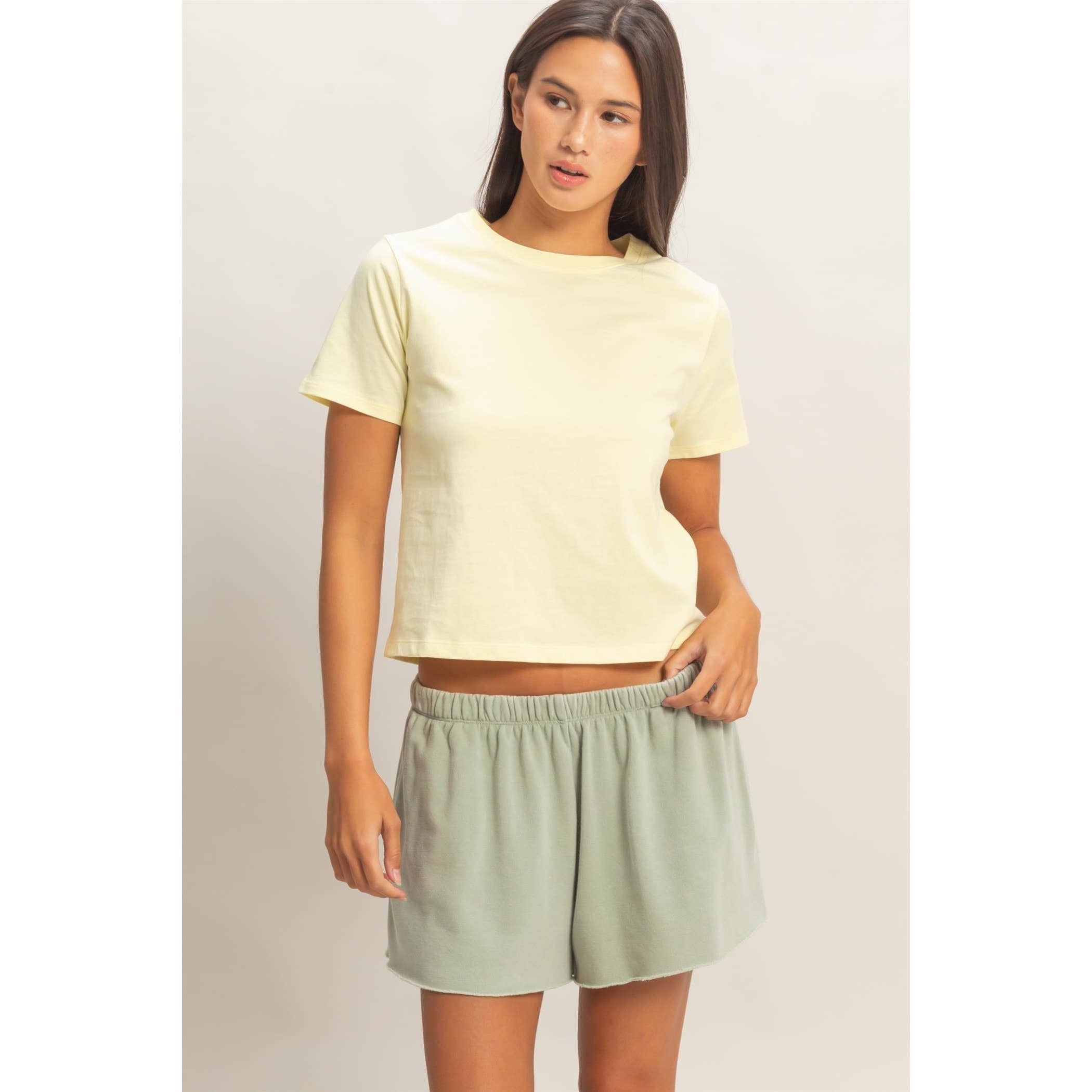 Crew Neck Cotton T-Shirt