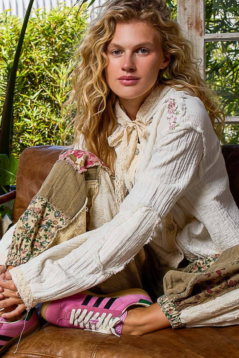 Vintage Wash Gauze Hoodie Jacket