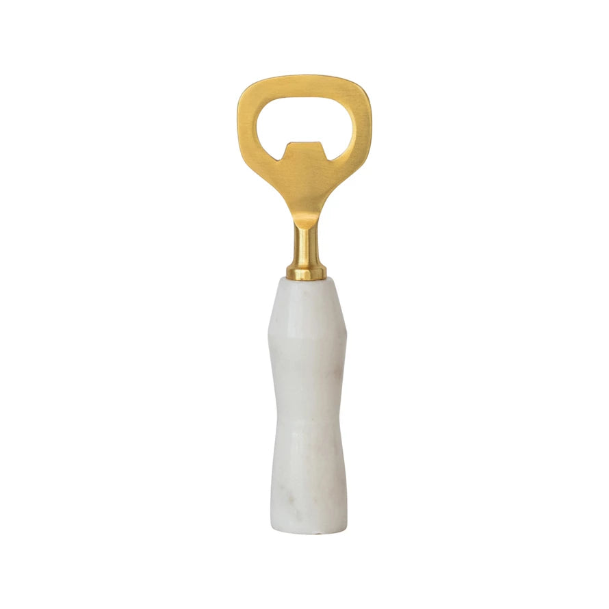 Marble and Gold Bottle Opener