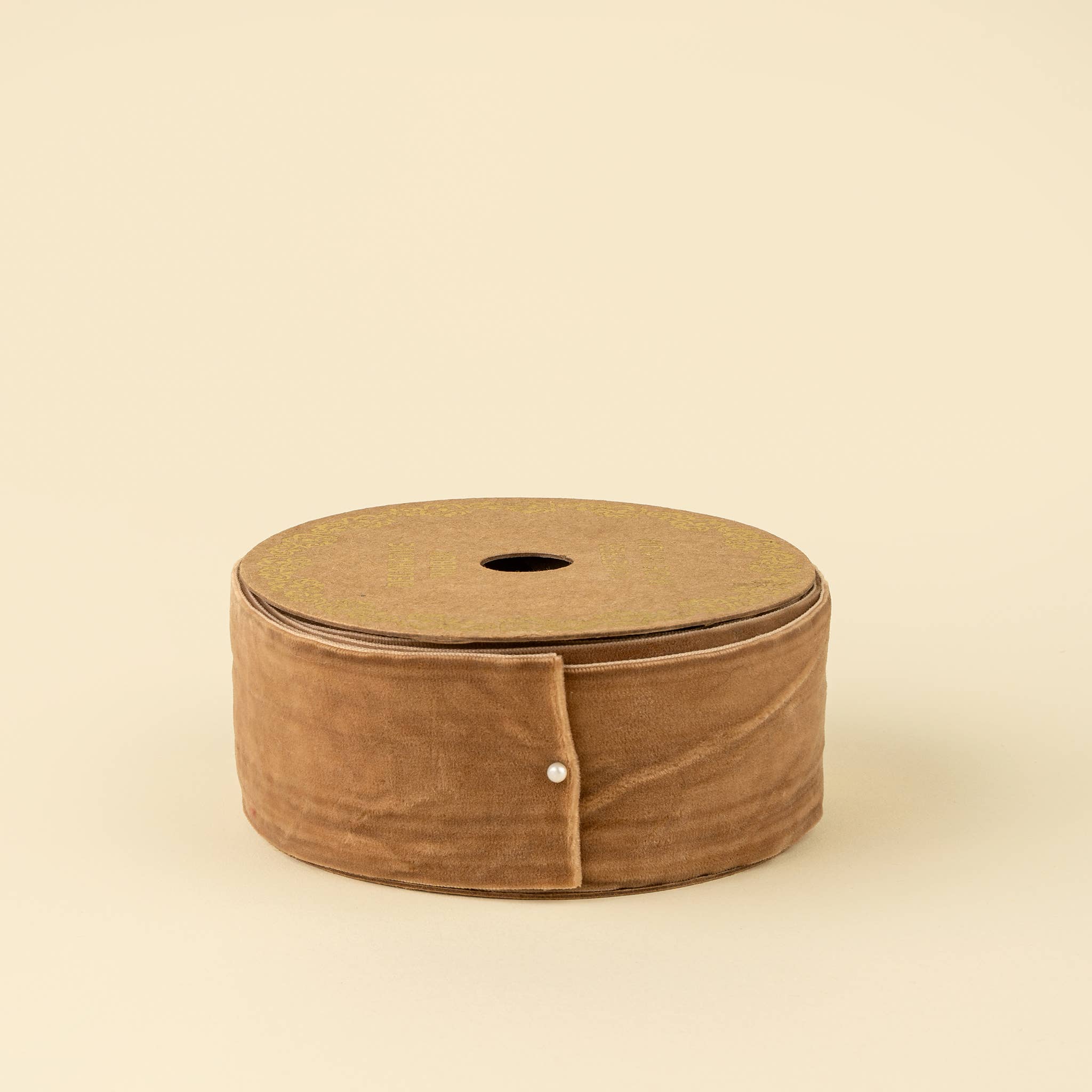 2" Velvet Latte Ribbon on Spool