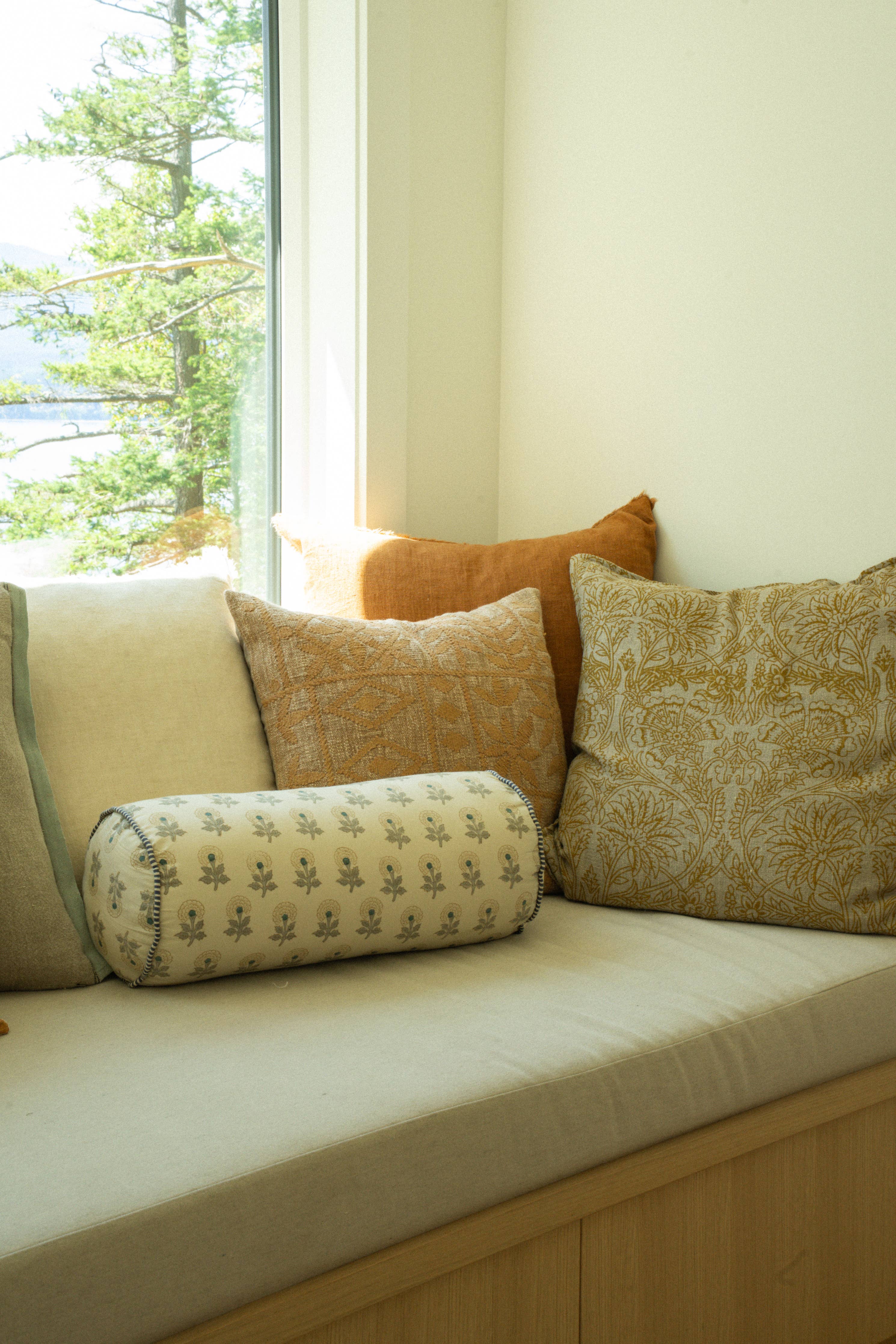 Sunflower Linen Pillow