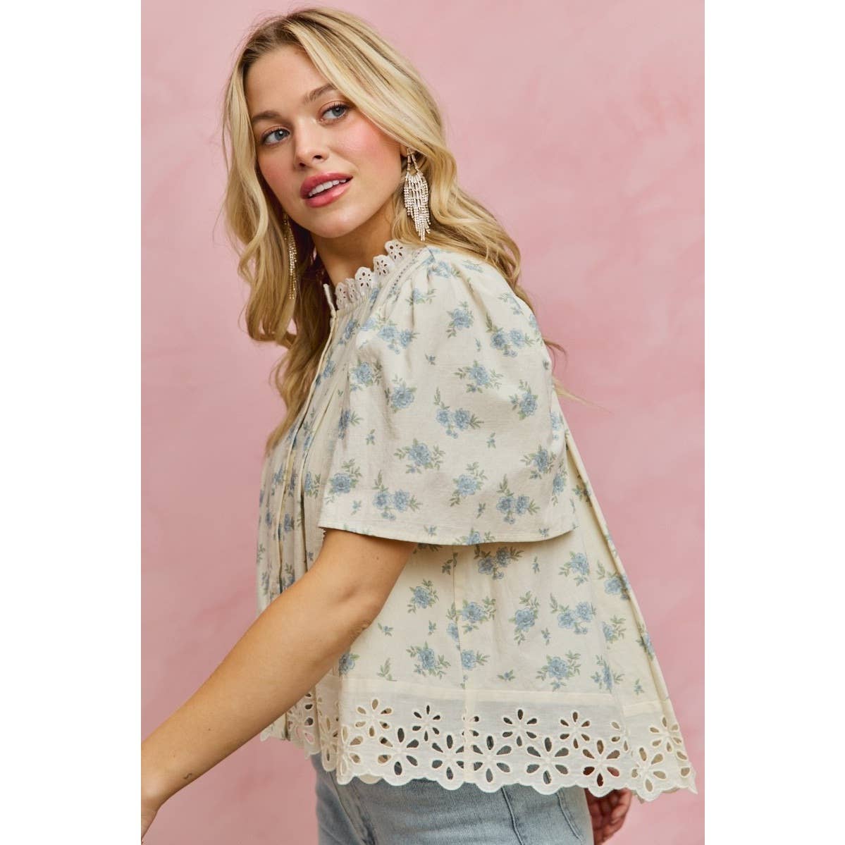 Cosette Lace Trim Top