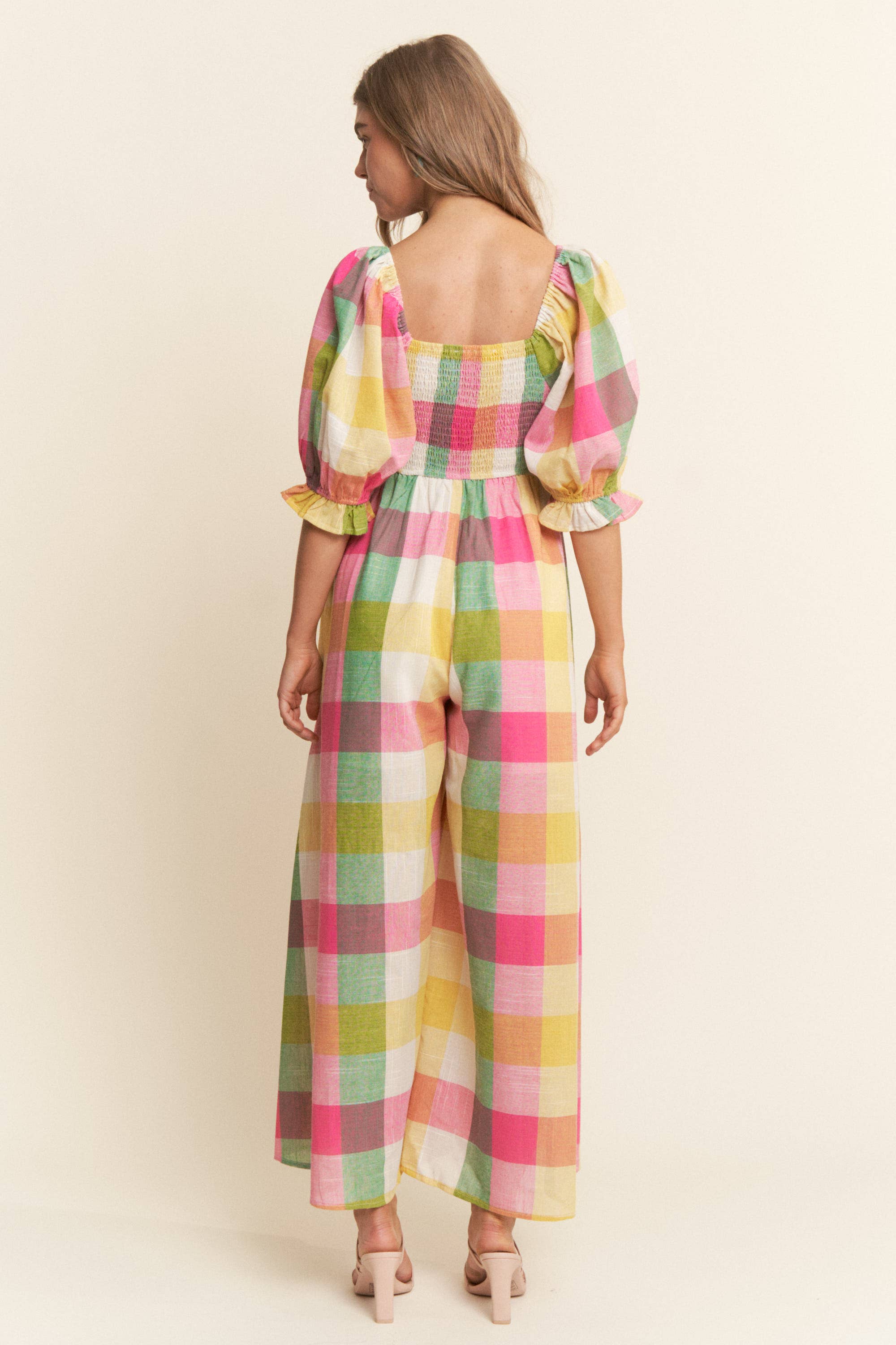 Checkered Multi-Color Jumpsuit
