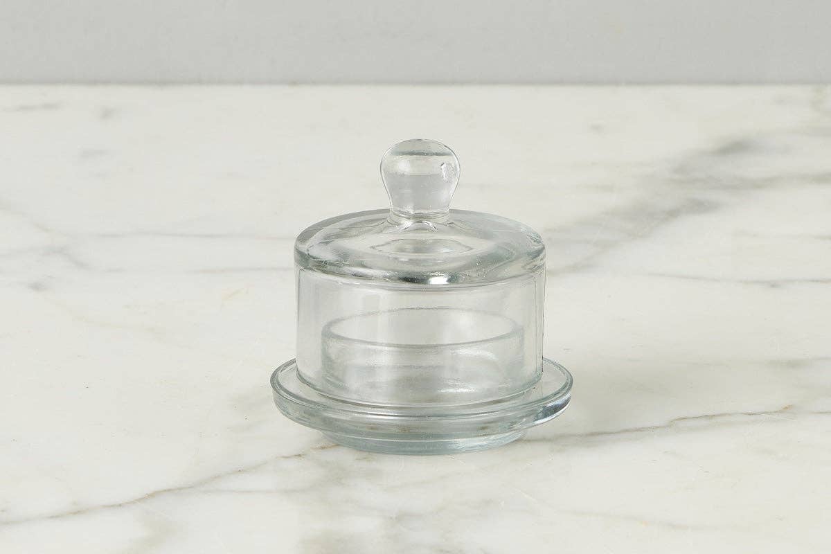 Round Bistro Glass Jam Jar