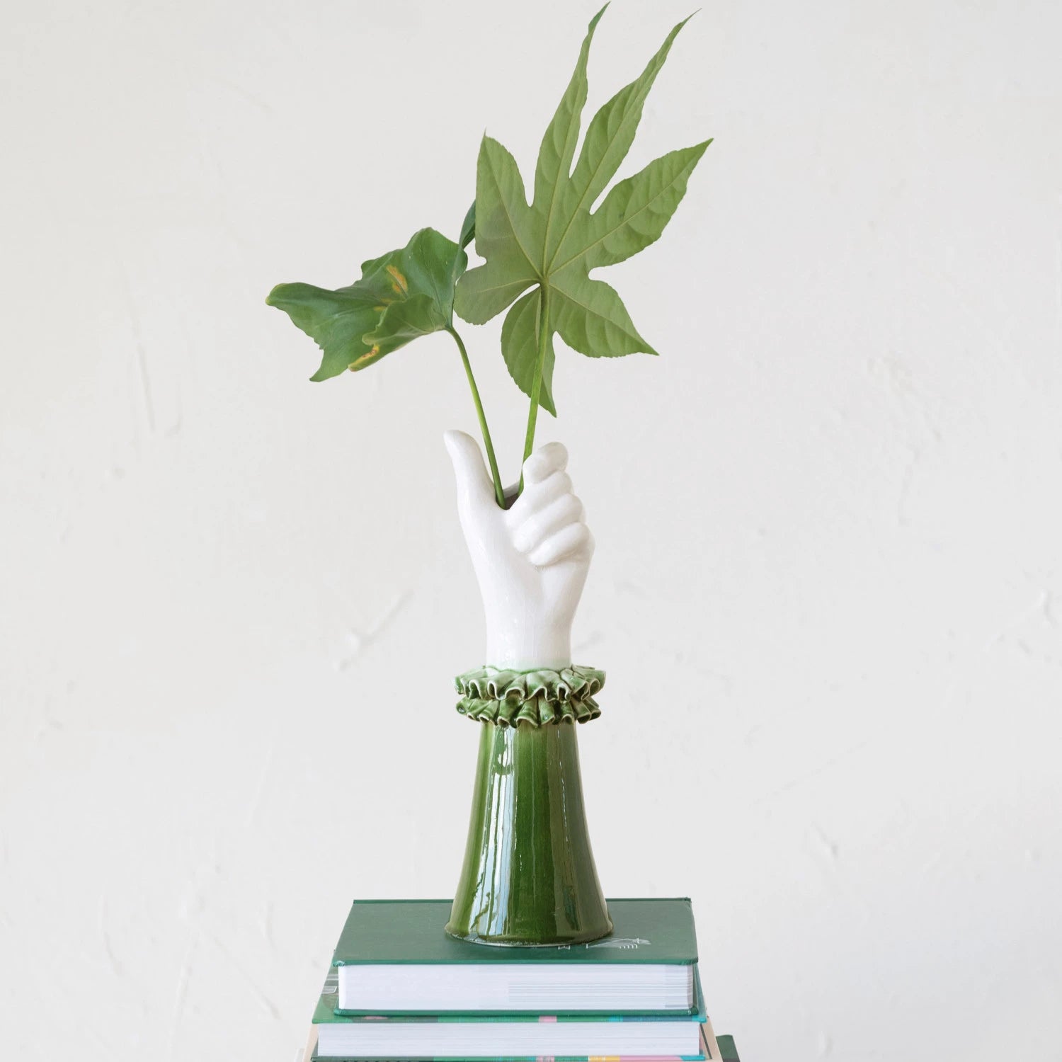Ruffle Hand Vase