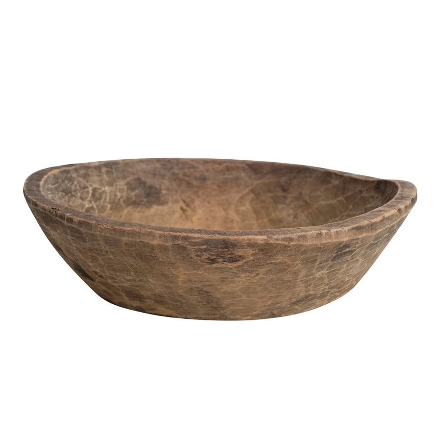 Found Wood Decorative Bowl