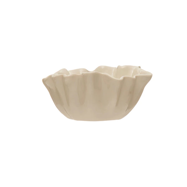 Fluted Organic Shaped Bowl