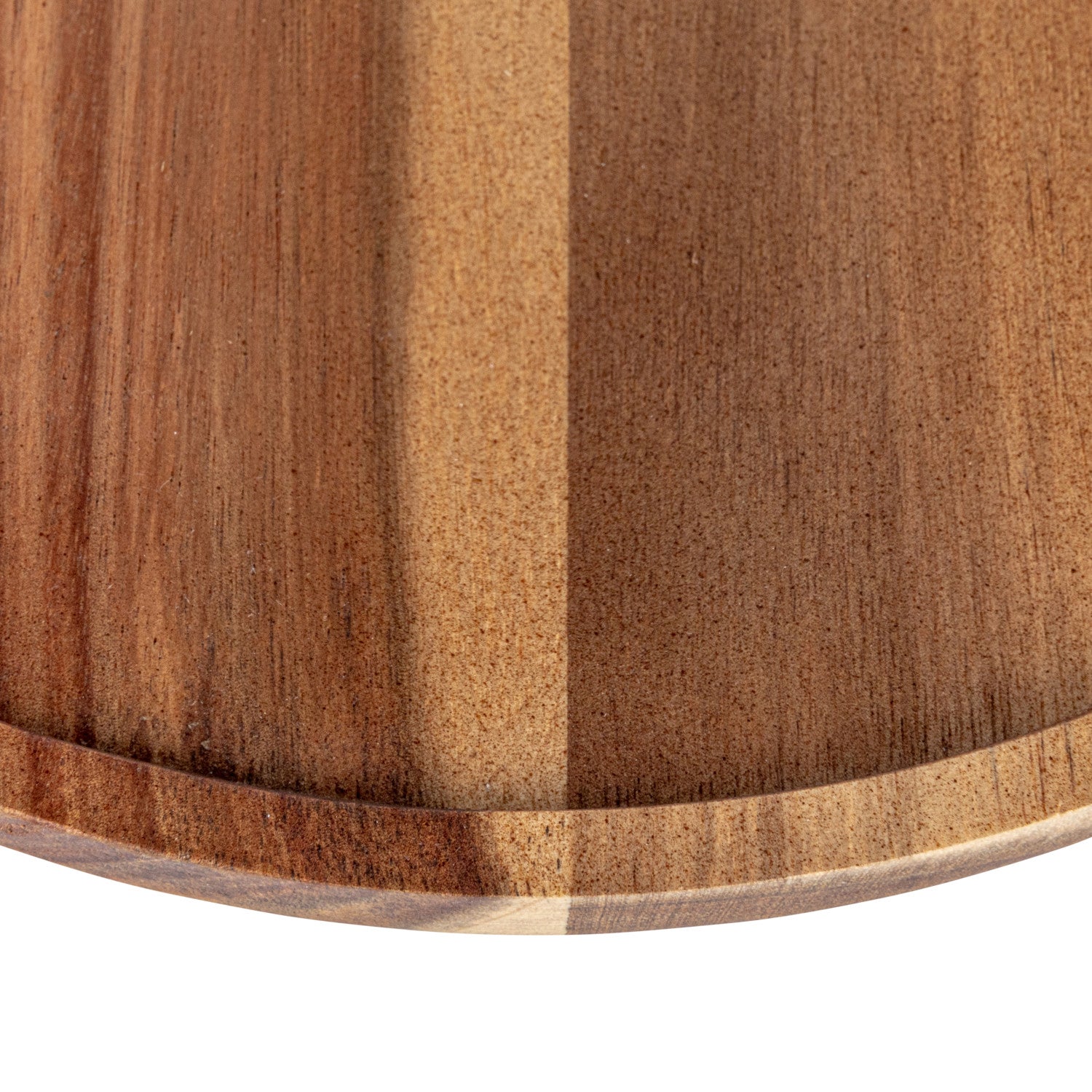 Fluted Glass and Wood Cake Stand