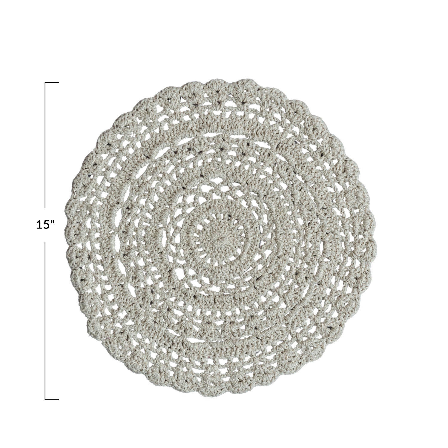 Crocheted Cotton Placemat