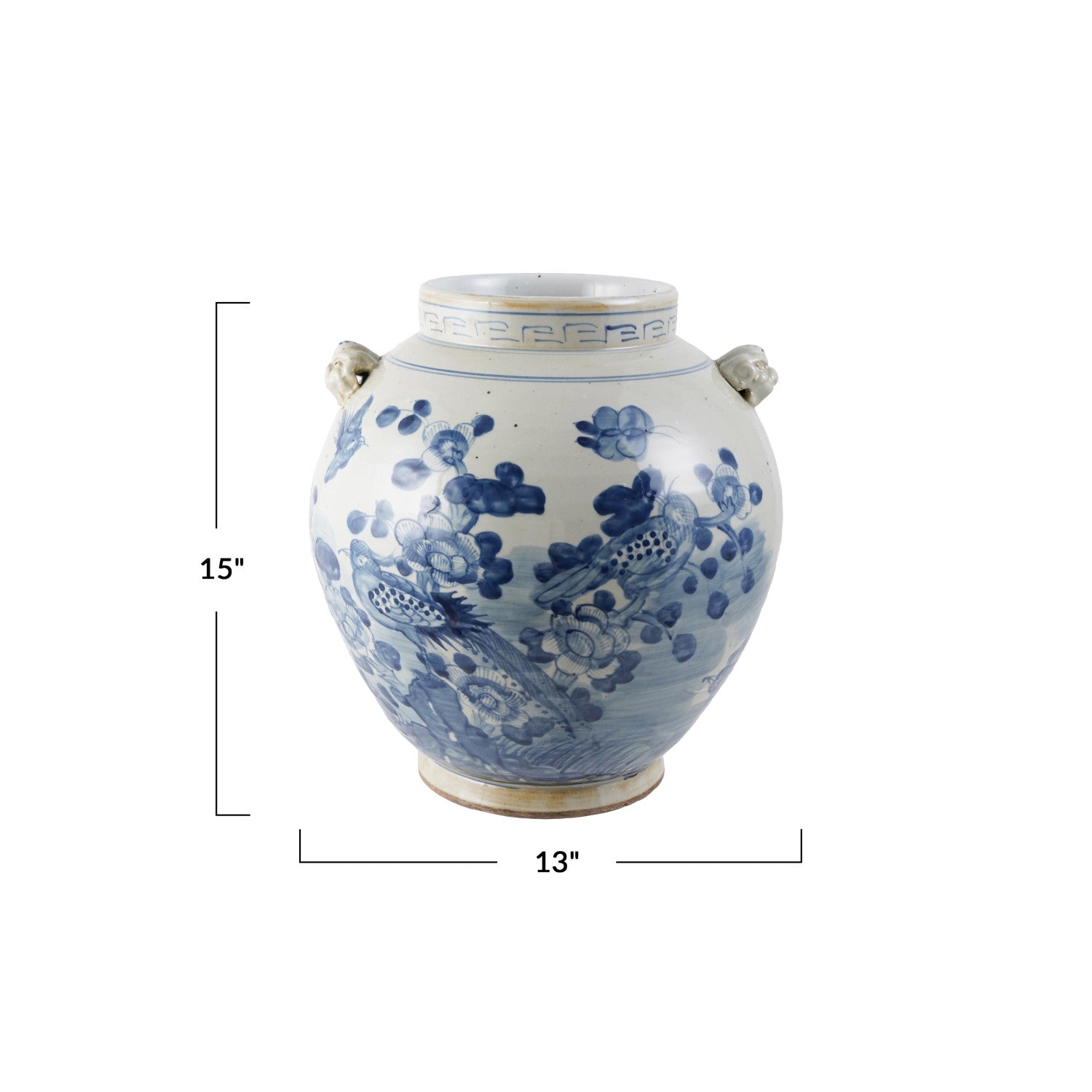 Vintage Reproduction Hand-Painted Artisan Vase