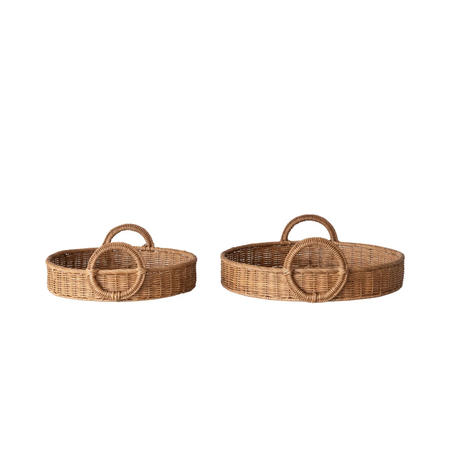 Round Woven Trays