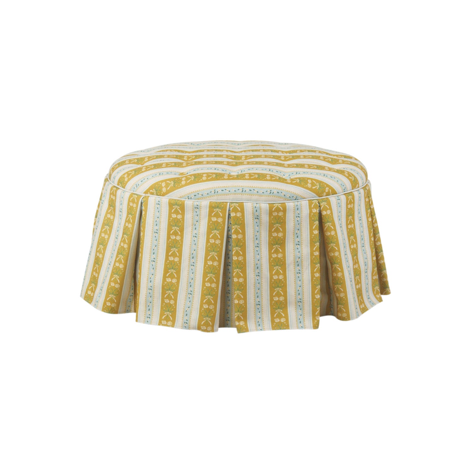 Lillianne Tufted Skirted Ottoman