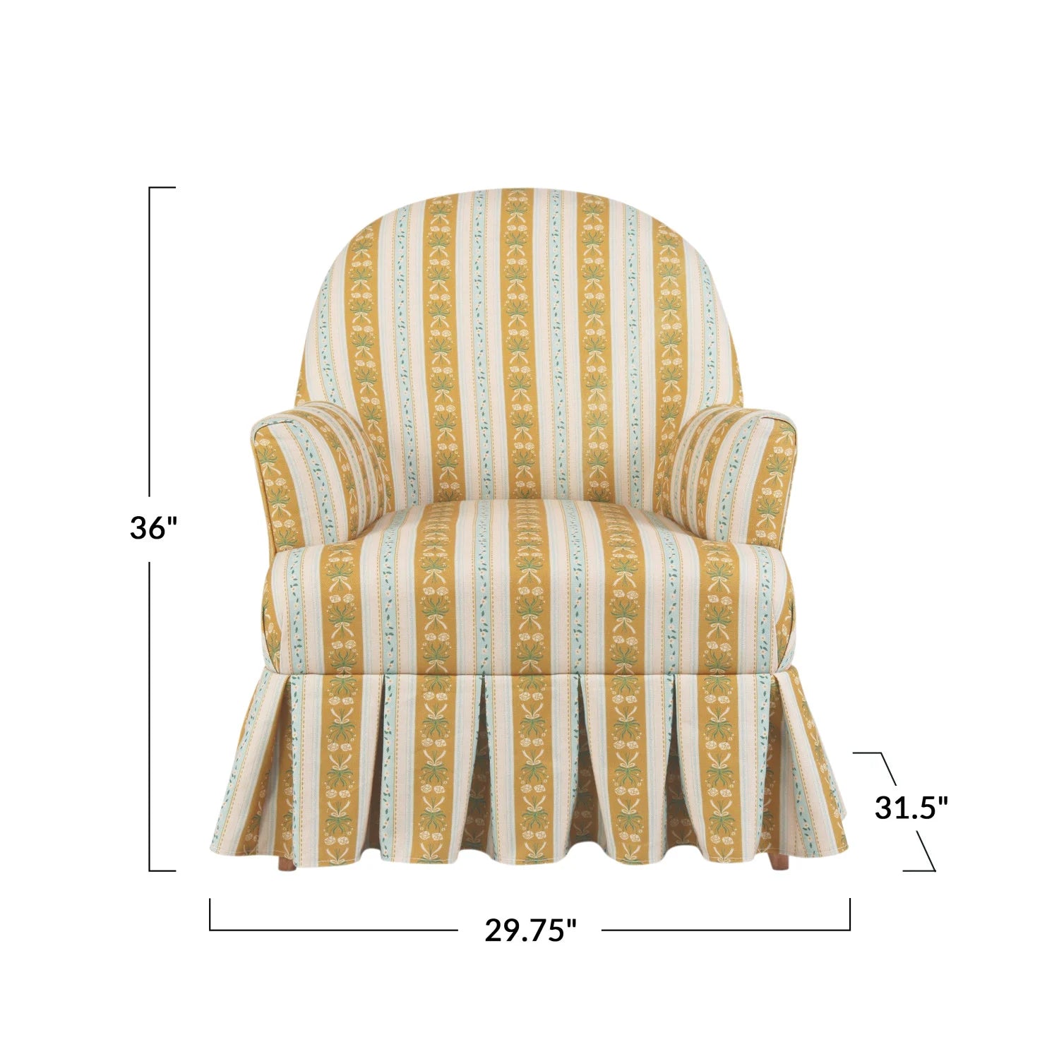 LIllianne Upholstered Skirted Chair