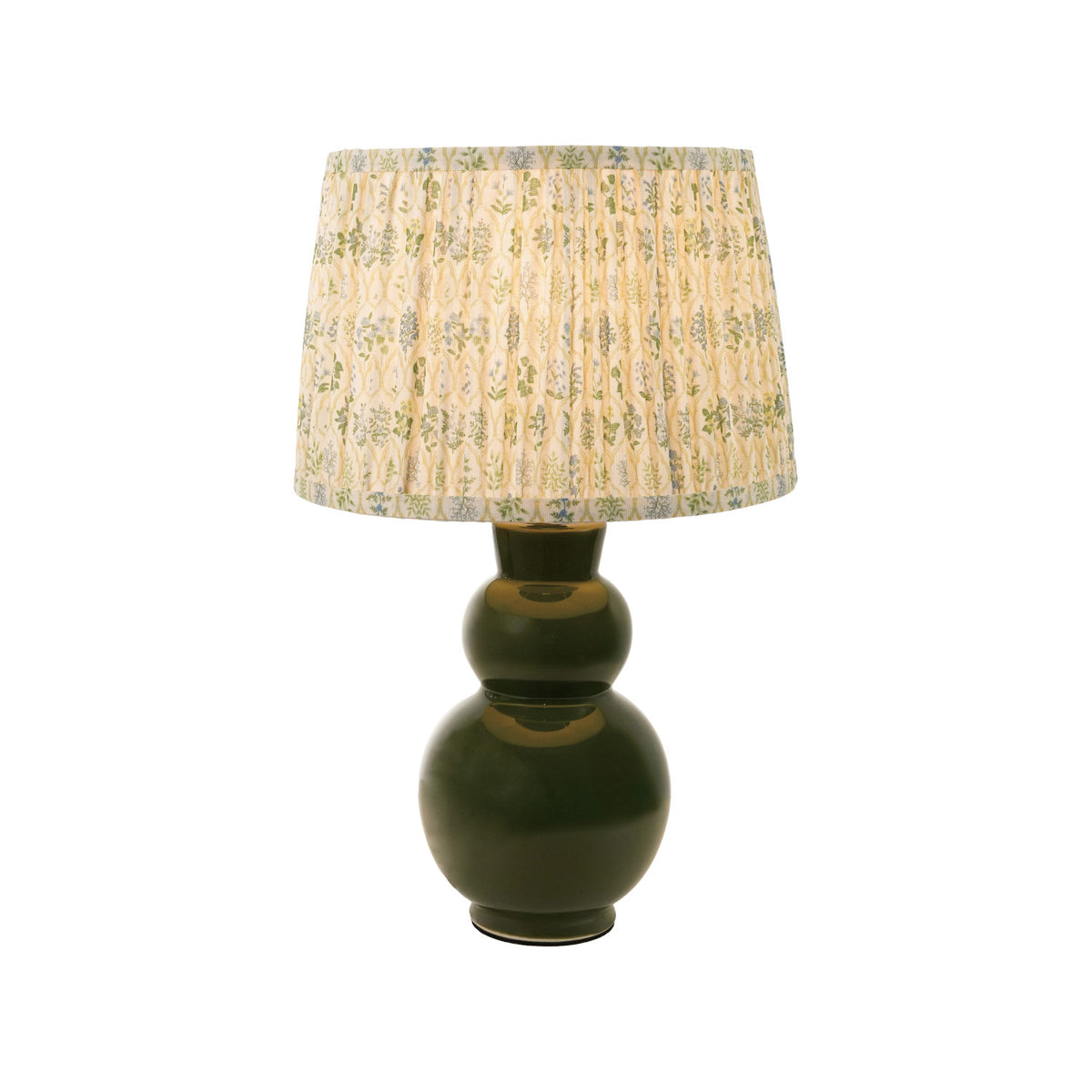 Selene Table Lamp with Pleated Fabric Shade