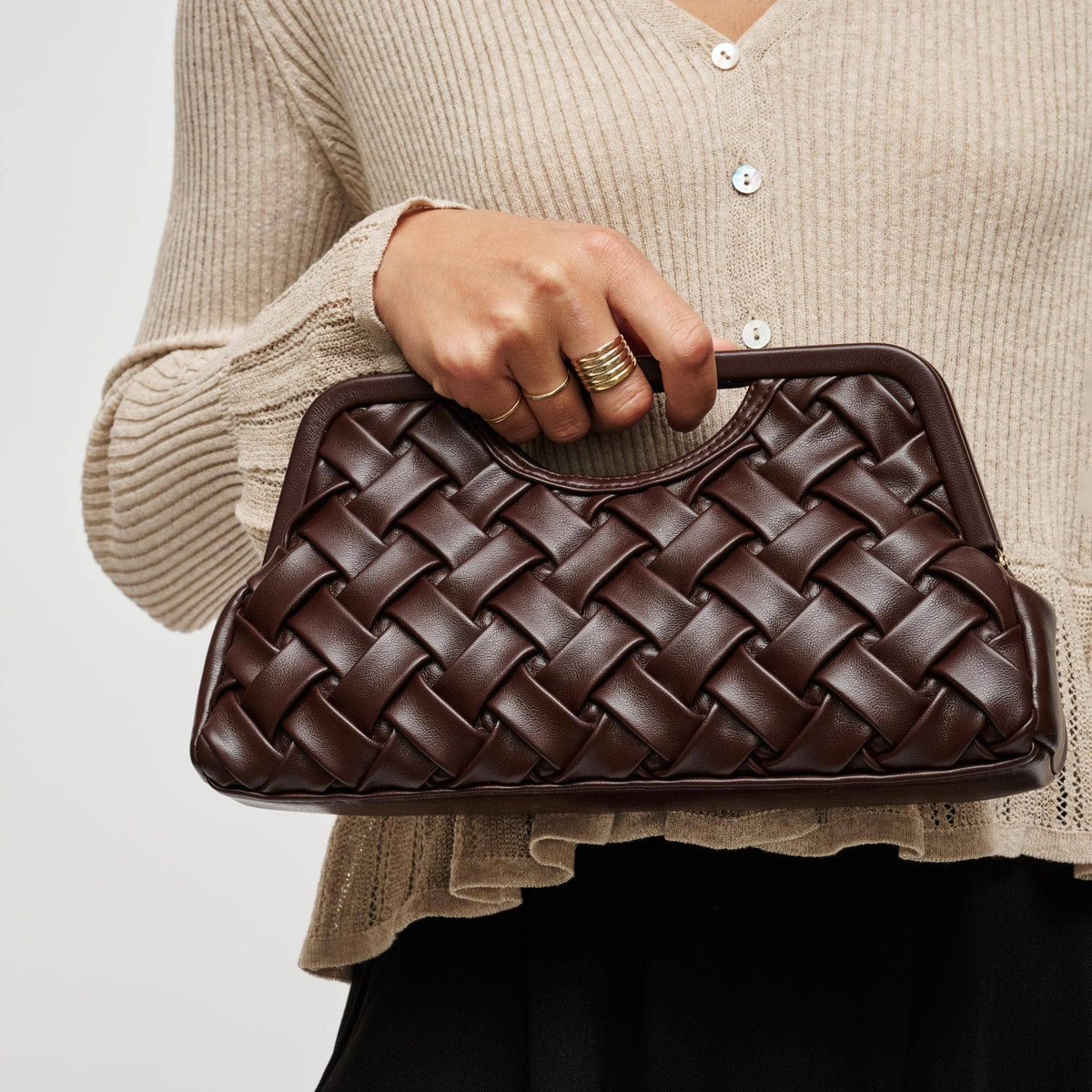 Alouette Chocolate Clutch