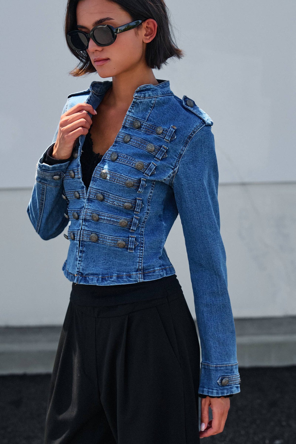 Military Jean Jacket