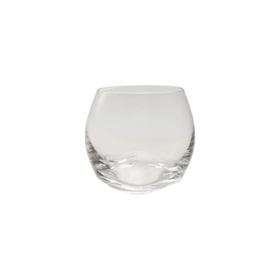 Curved Whiskey Glass