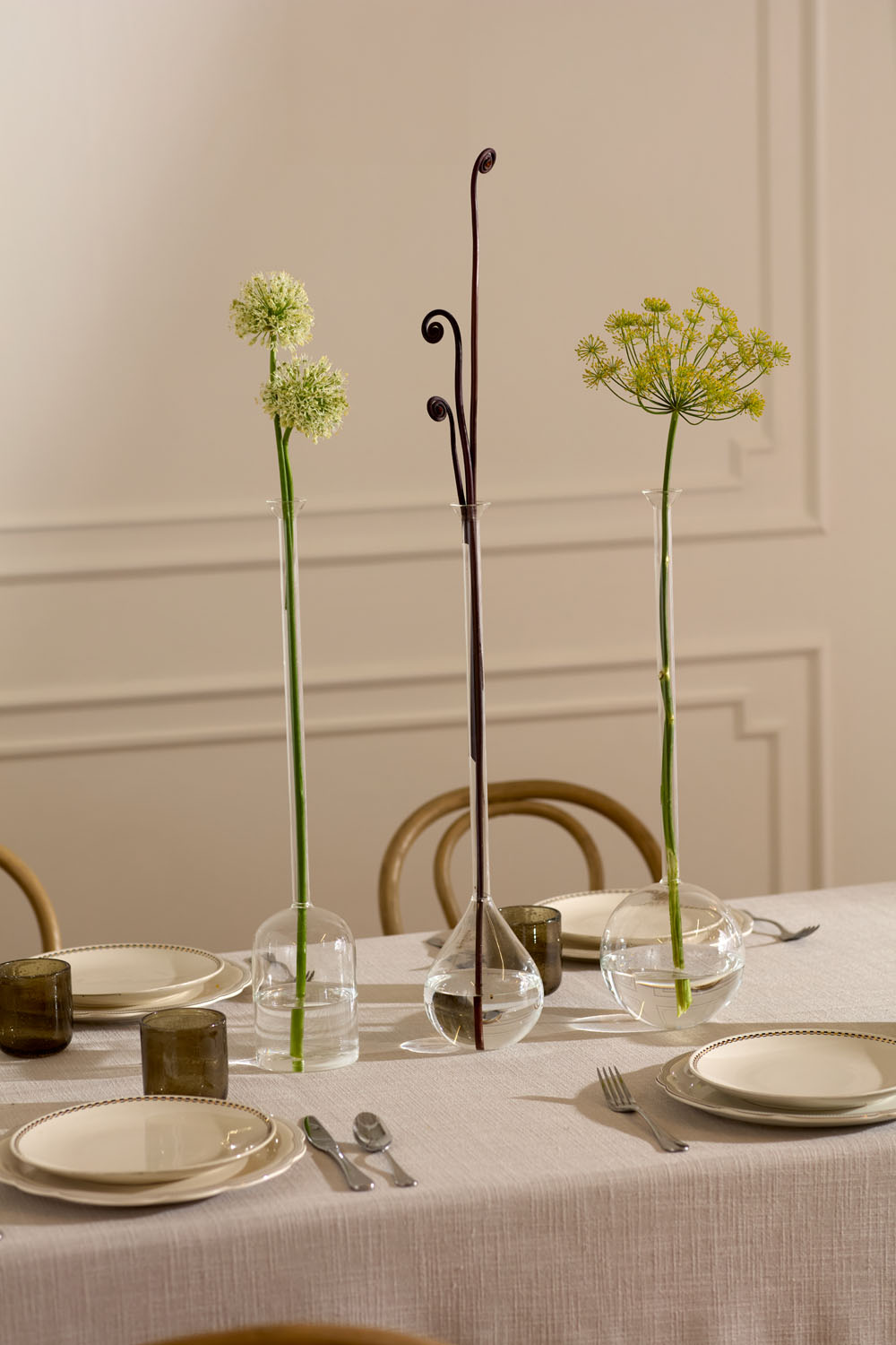 Long Neck Glass Vase