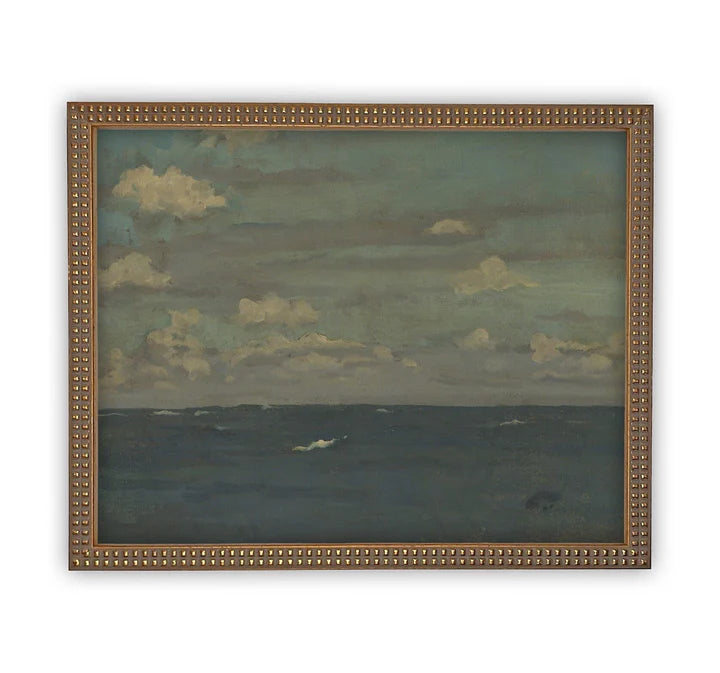 Sea of Blue Framed Canvas Art