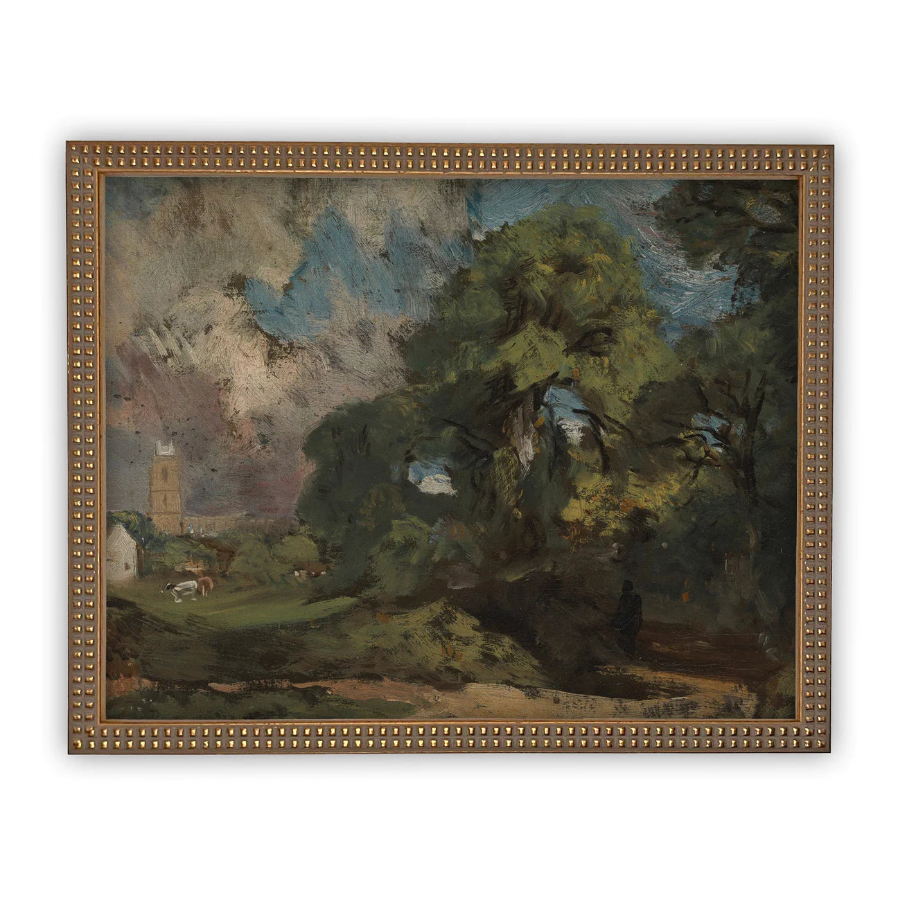 Framed Farming Village Print