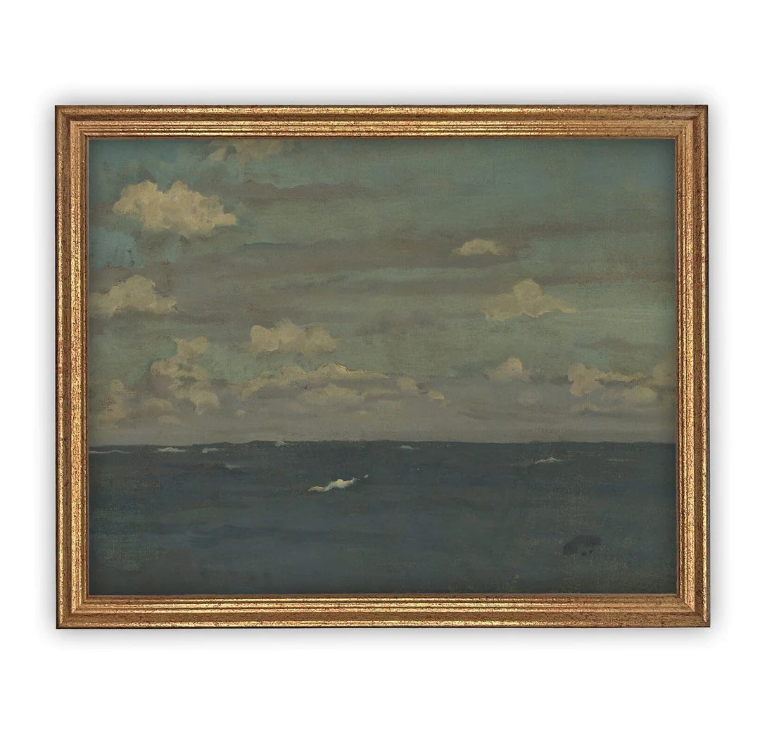 Sea of Blue Framed Canvas Art
