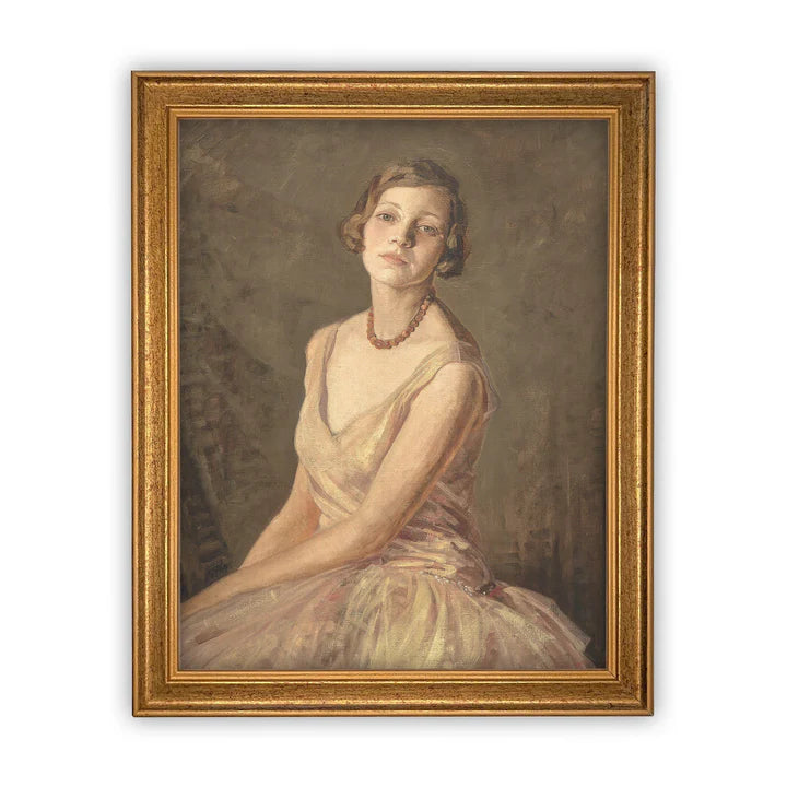 Vintage Woman Portrait Print