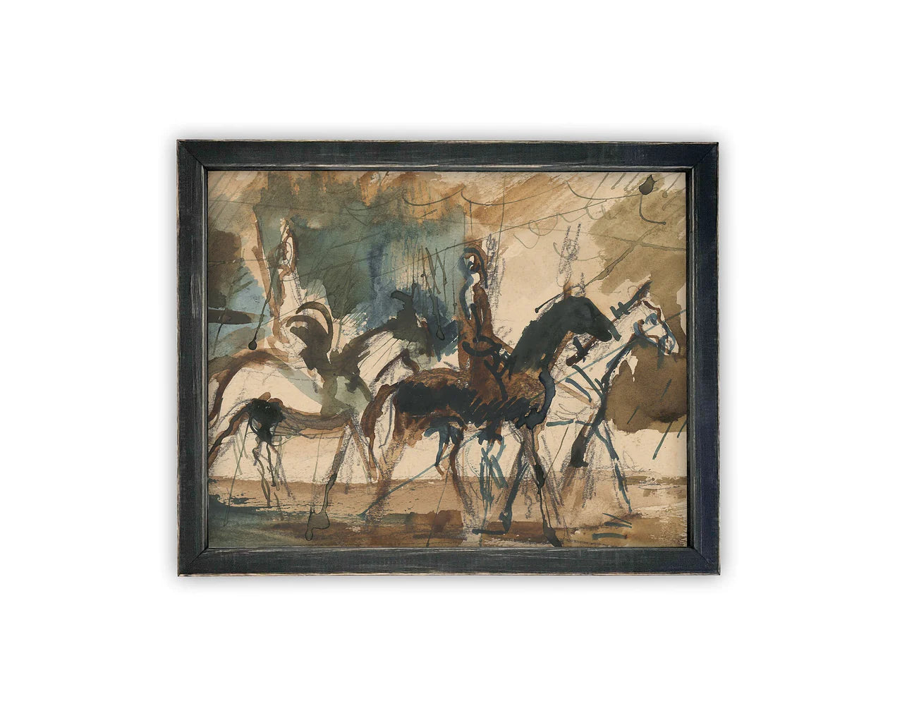Horse Riders Framed Canvas