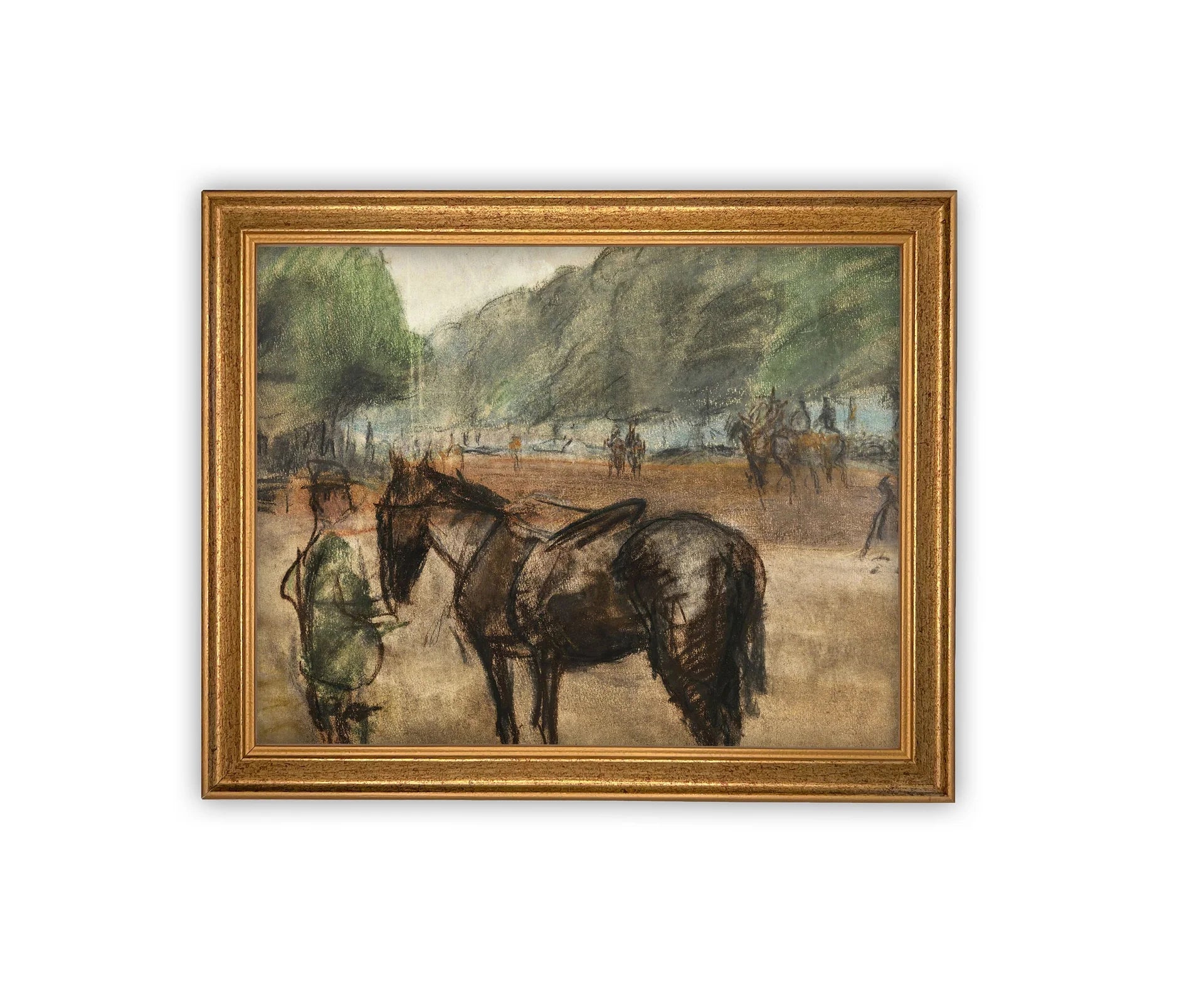 Horse & Rider Framed Art