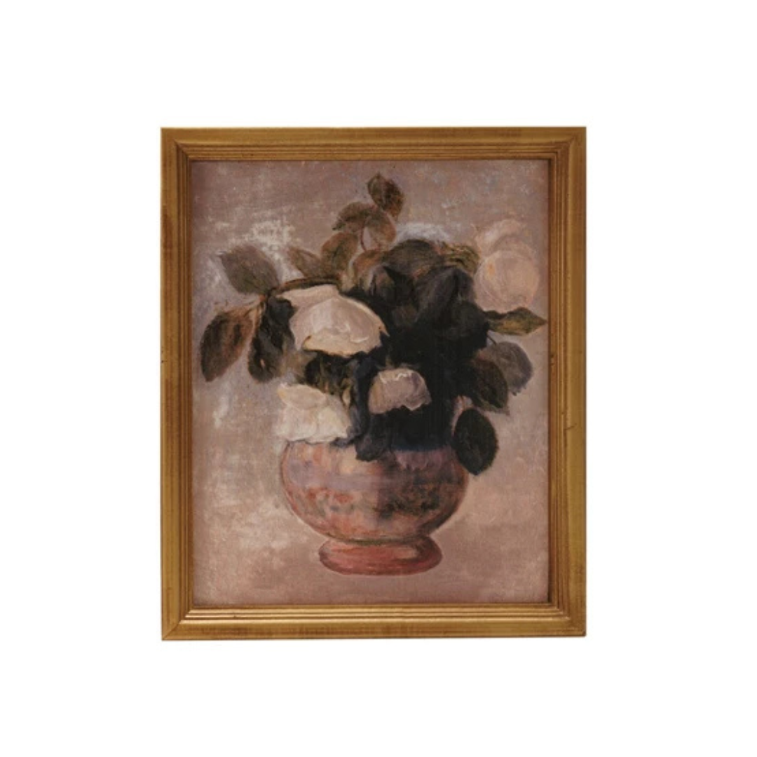 Potted White Magnolia Wall Art