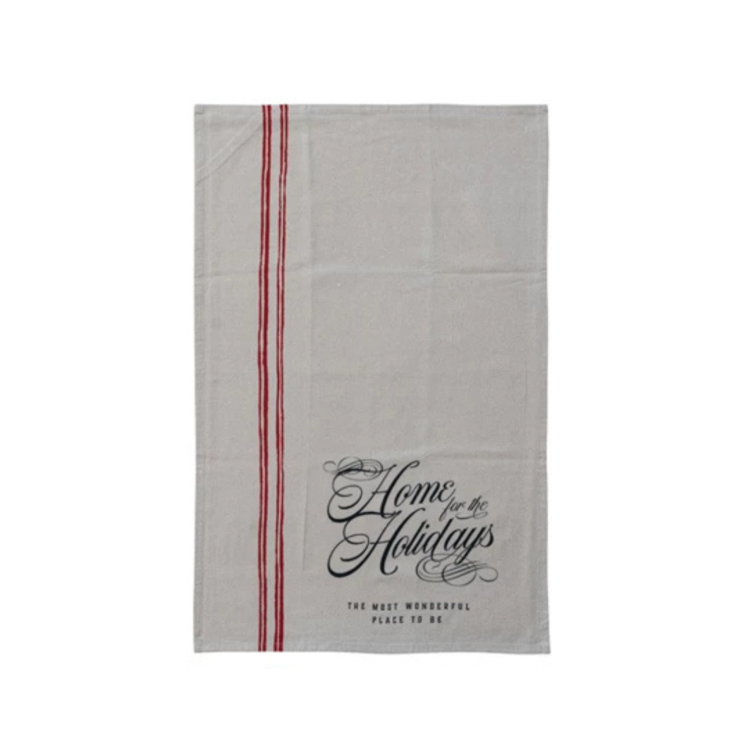 Holiday Script Tea Towels