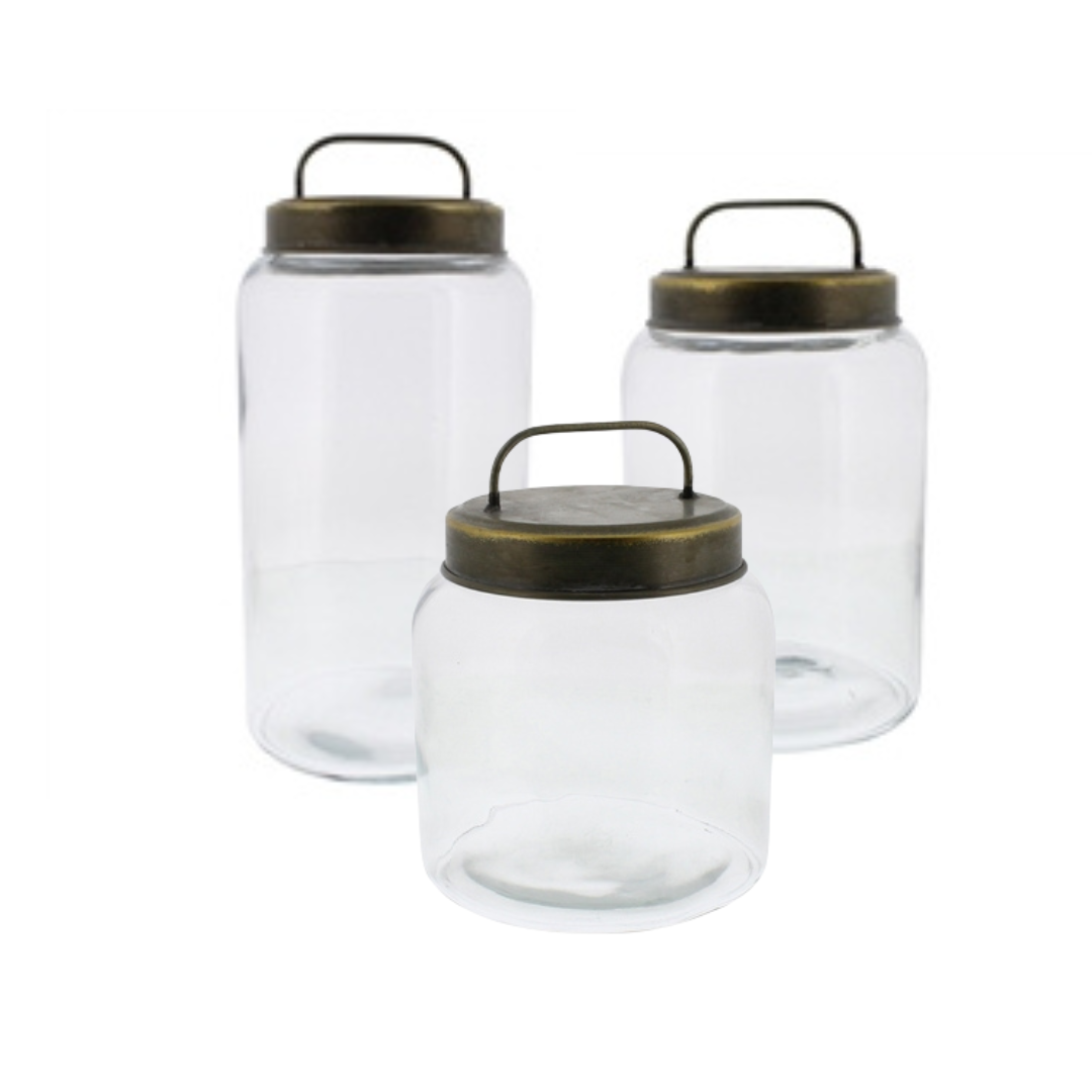 Abbott Glass Canisters