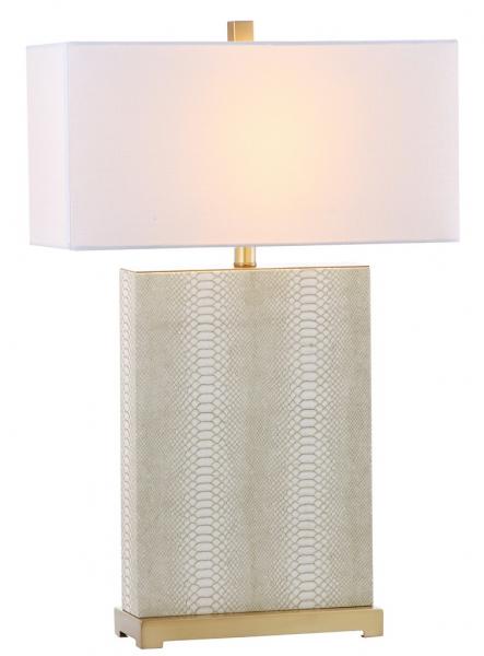 Faux Leather Table Lamp