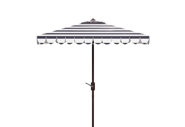 Lucerna 9 ft Crank Umbrella in Black Stripe